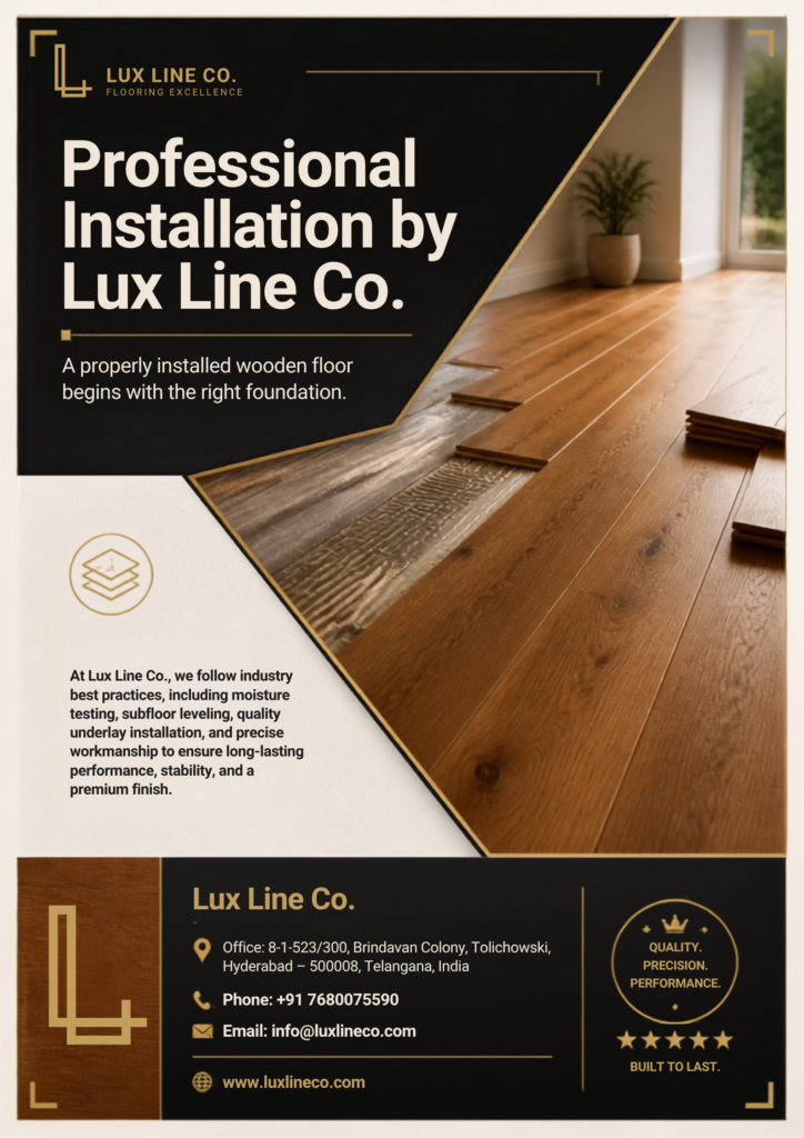 lux line co. professional floor install