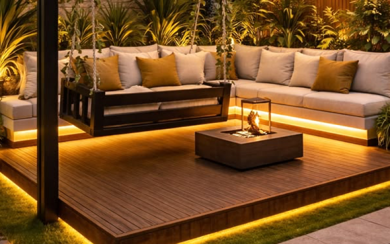 luxlineco outdoor landscape turf pergola decking hyderabad